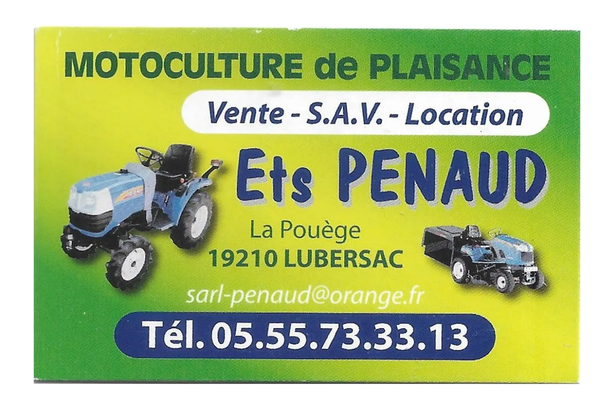 Logo de SARL Penaud Motoculture à Lubersac